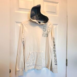 Abercrombie Cream Hoodie Boys XL